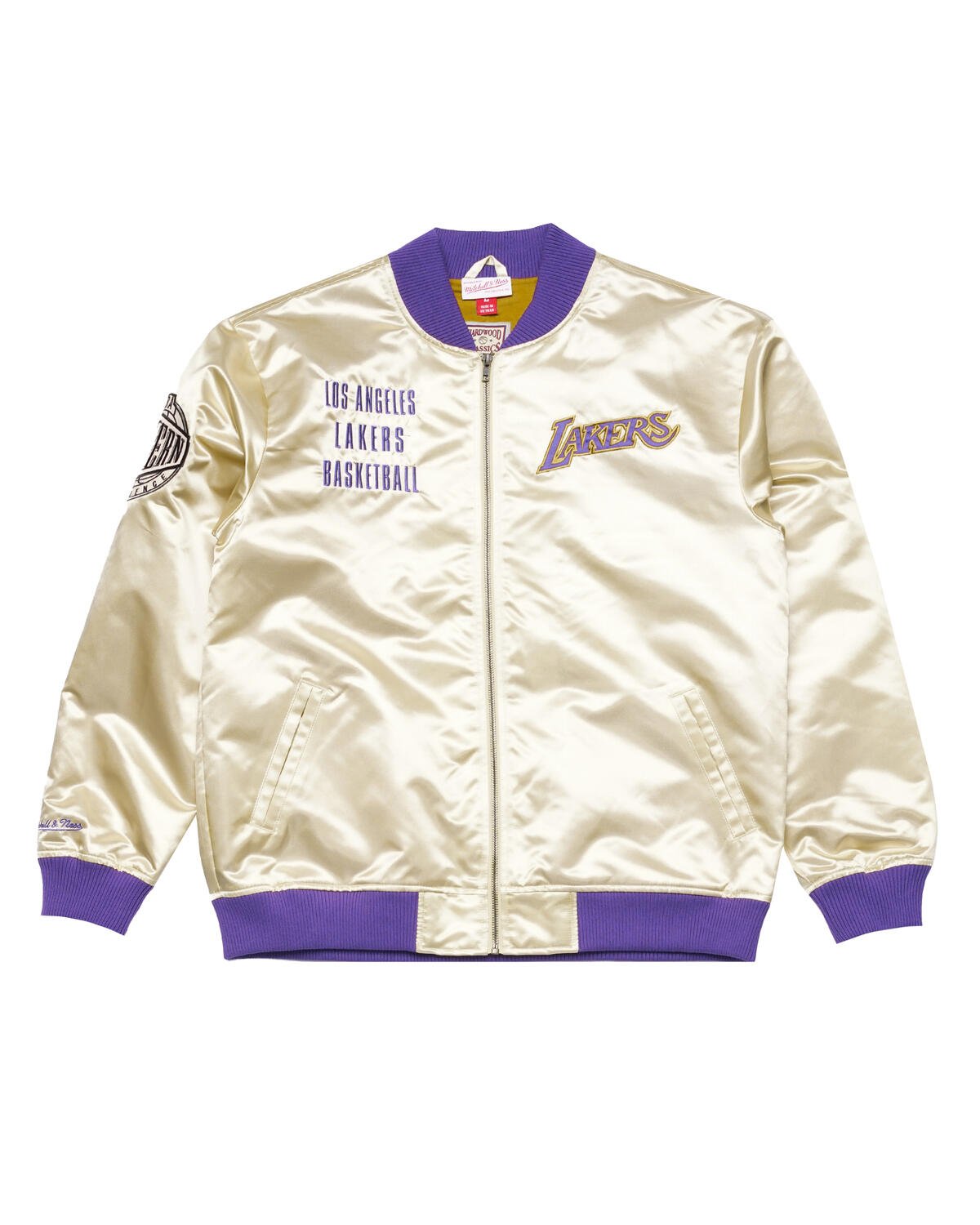 Mitchell & Ness NBA TEAM OG 2.0 LIGHTWEIGHT SATIN JACKET - LA LAKERS